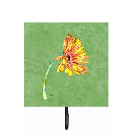 Carolines Treasures Gerber Daisy Orange Leash Or Key Holder 8854SH4